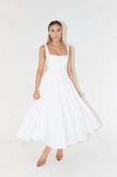 WhitneyDress™ | Vierkant Hals Midi Jurk