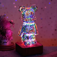 TeddyTwinkle - Het Rustgevende Glazen Beertje met LED Lichtjes