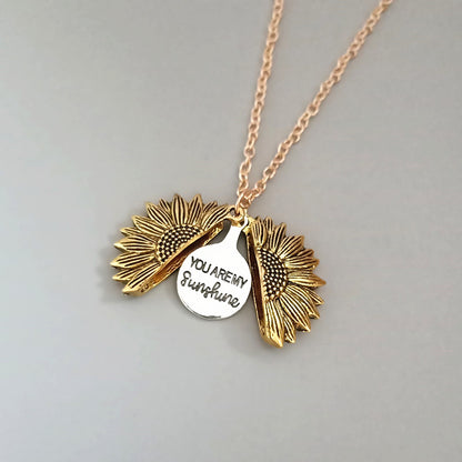 You Are My Sunshine Zonnebloem Ketting