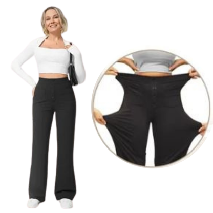 ChicFlex™ | Dames Casual Hoge Taille Stretch Broek