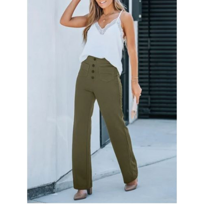 ChicFlex™ | Dames Casual Hoge Taille Stretch Broek