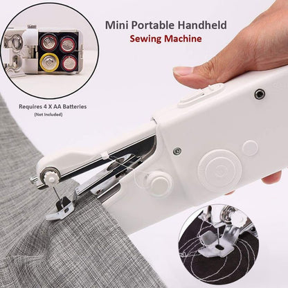 Electric Sewing Machine Multifunction Household Mini Sewing Machine Portable Handheld Sewing Accessories