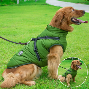 PuddlePaws® Waterdichte Winterjas voor Honden met Ingebouwd Harnas